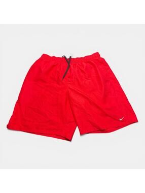Men’s Vintage Nike Basketball Mesh Shorts Red Sz XL Embroidered Swoosh Preowned